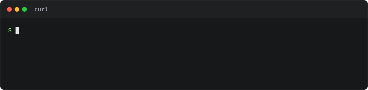 A terminal running two curl commands against a dev server. A GET to /api/users/42 prints the JSON {"id":"42","name":"Ada"} and 200. A DELETE to the same URL prints 405 and an Allow header listing GET, HEAD, and OPTIONS